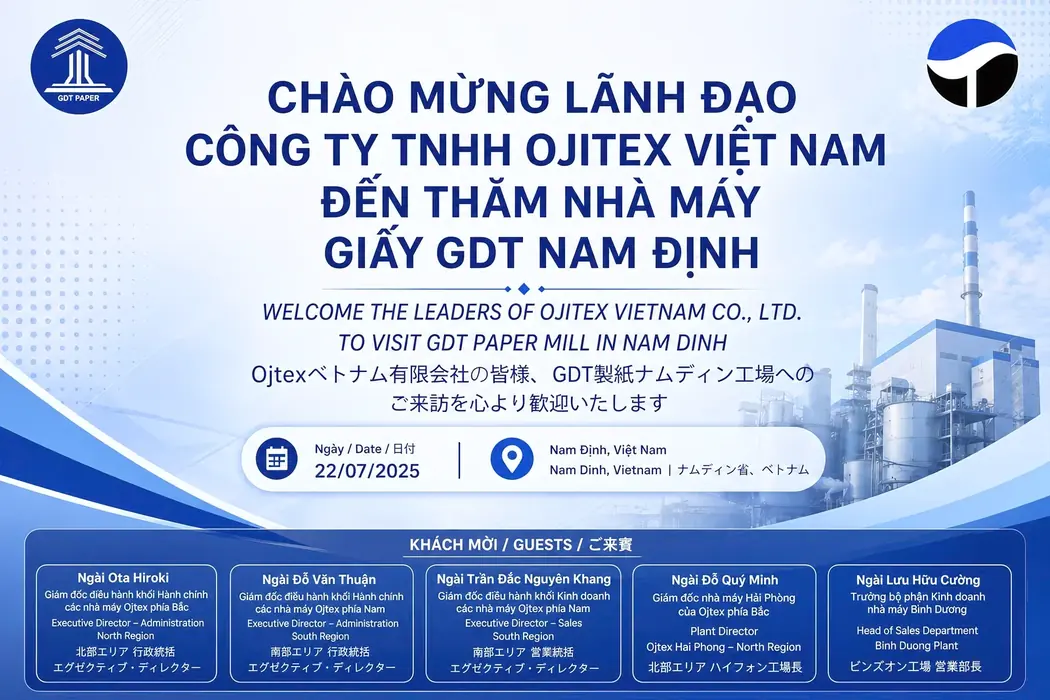 Lễ đón tiếp đoàn Lãnh đạo Ojitex tại Nhà máy Giấy GĐT Bảo Minh